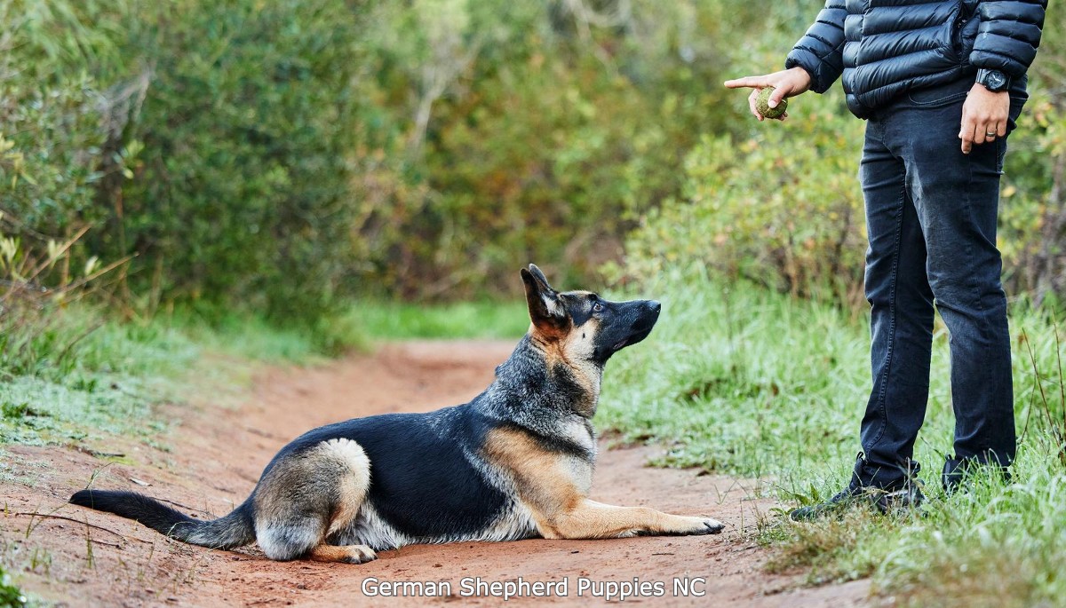 german shepherd outside
