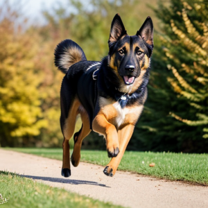 German Shepherd Grate Dane Mix Running