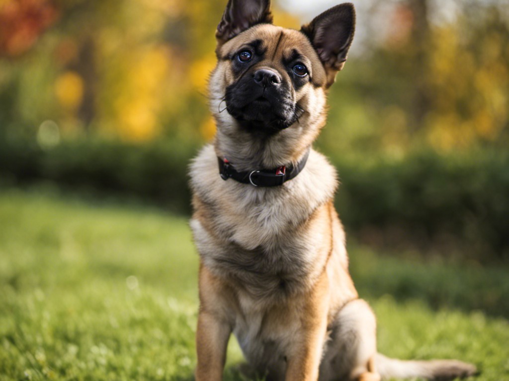 standing german shepherd pub mix