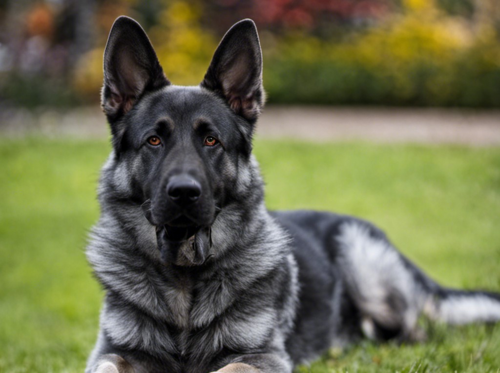 blue german shepherd