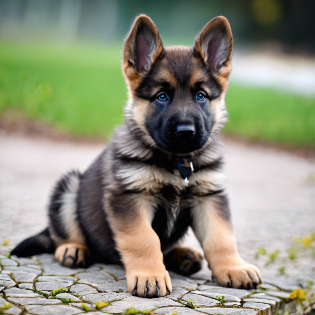 german shepherd puppy - sable colored
