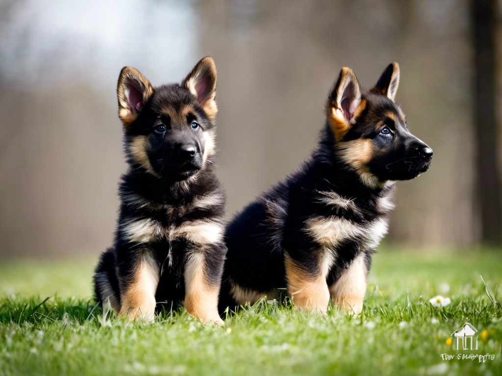 two german shepherd puppies