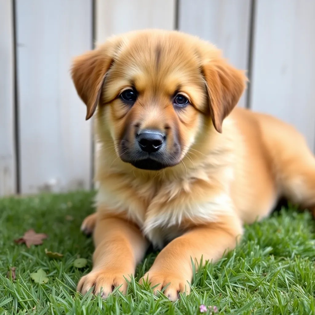 golden shepherd puppy