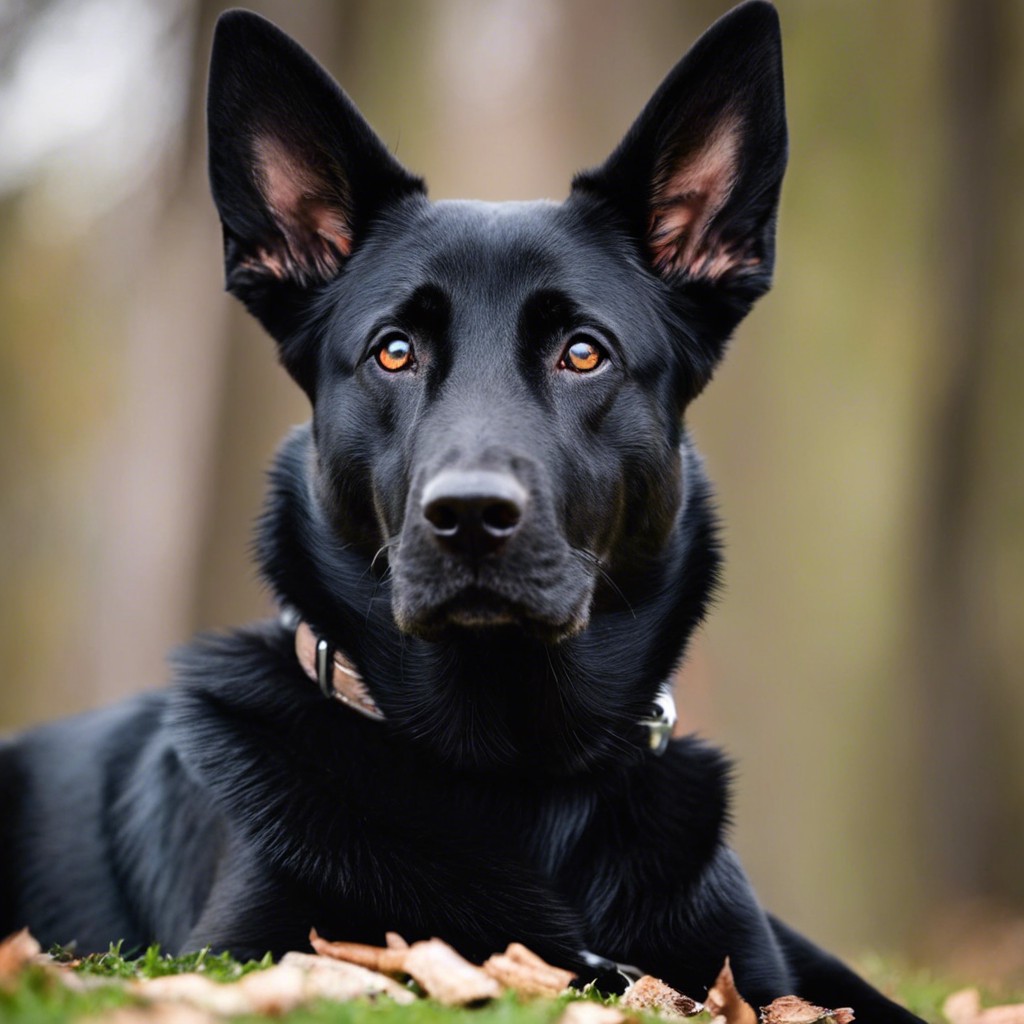 black lab german shepherd mix