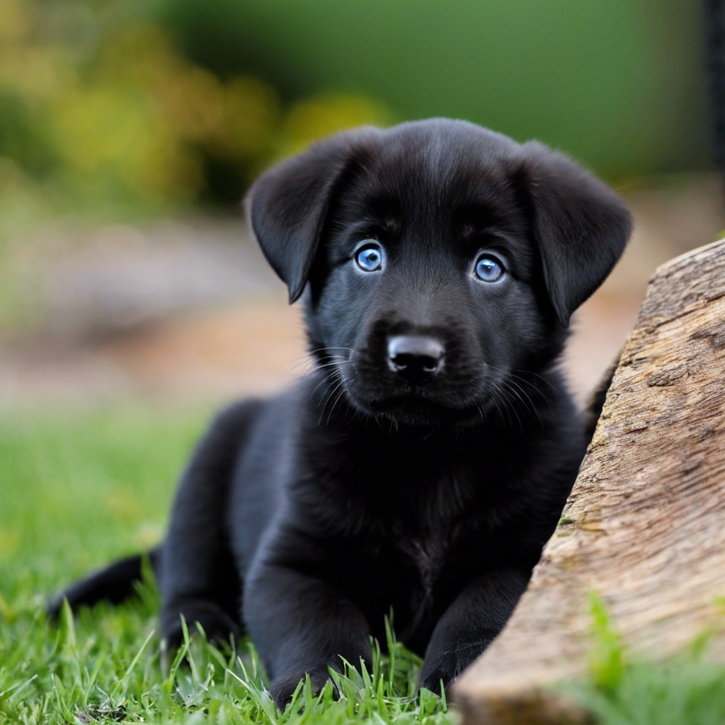 german shepherd black lab mix puppy children