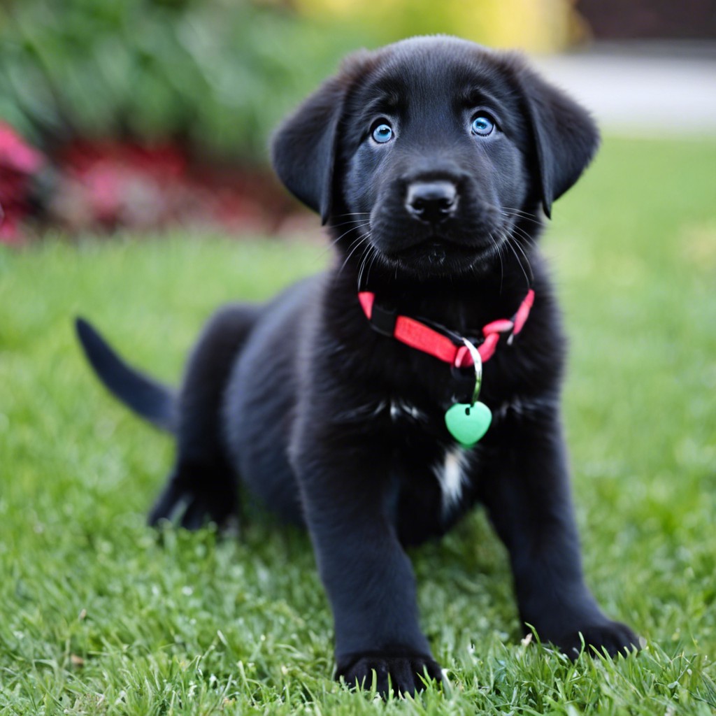 german shepherd black lab mix puppy