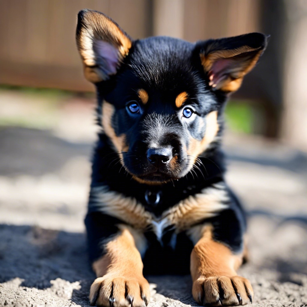 german shepherd mix rottweiler puppy