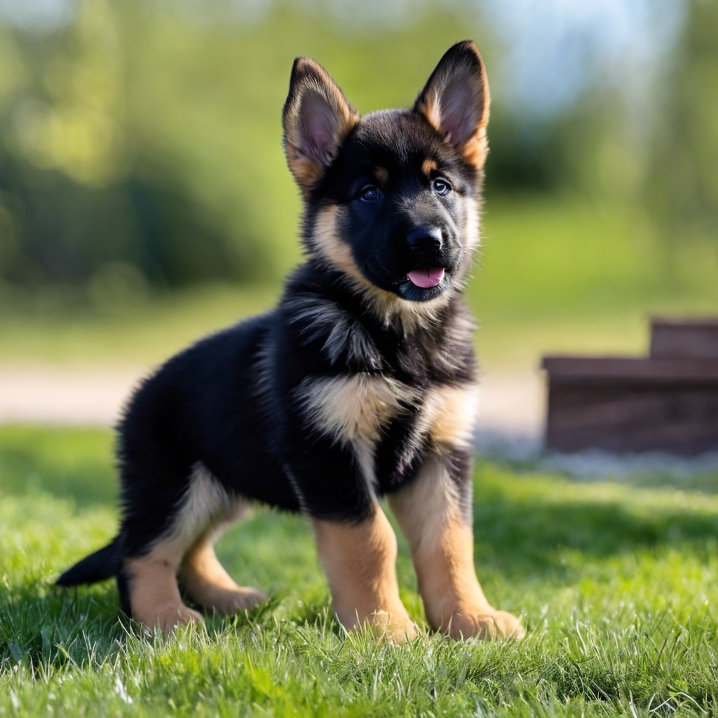 rich bicolor german shepherd puppies