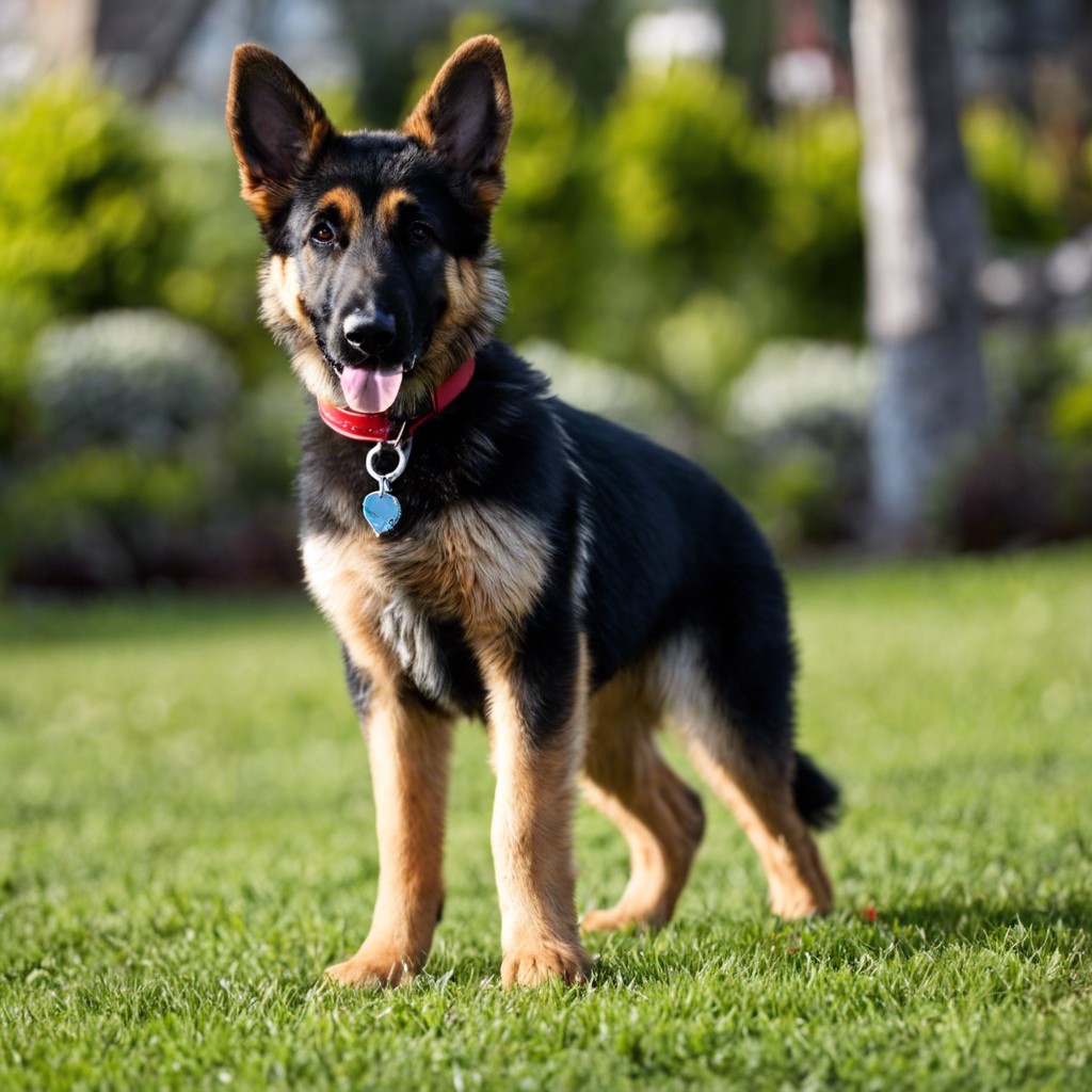 german shepherd poodle dog
