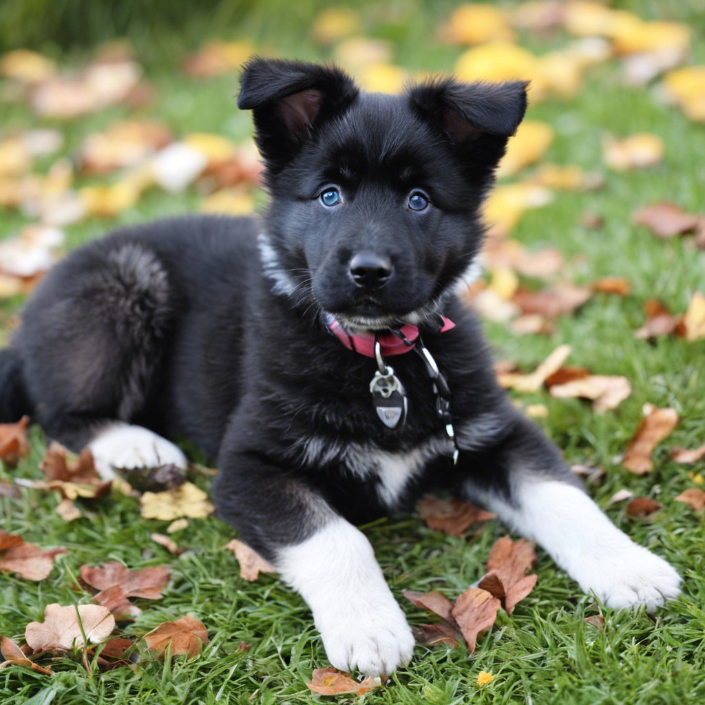 poodle german shepherd mix black white