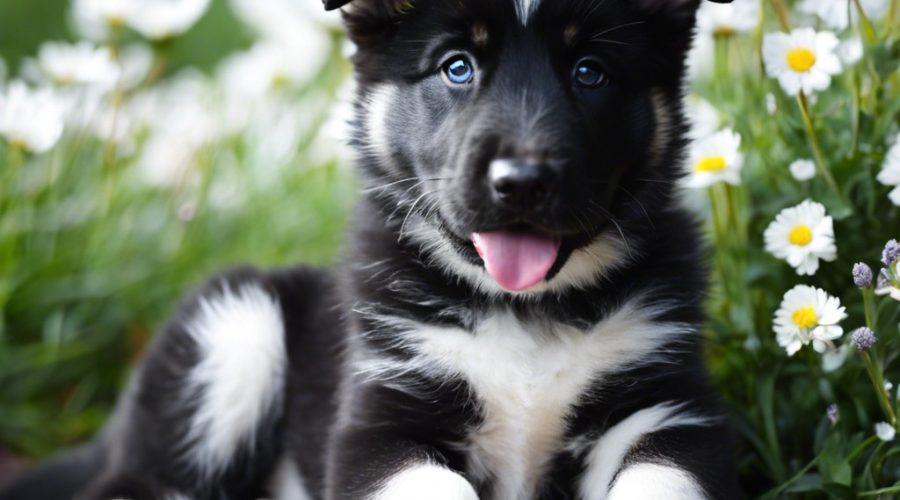 panda german shepherd puppy