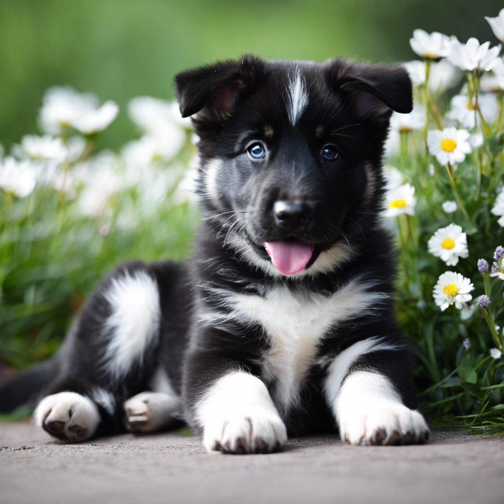 panda german shepherd puppy