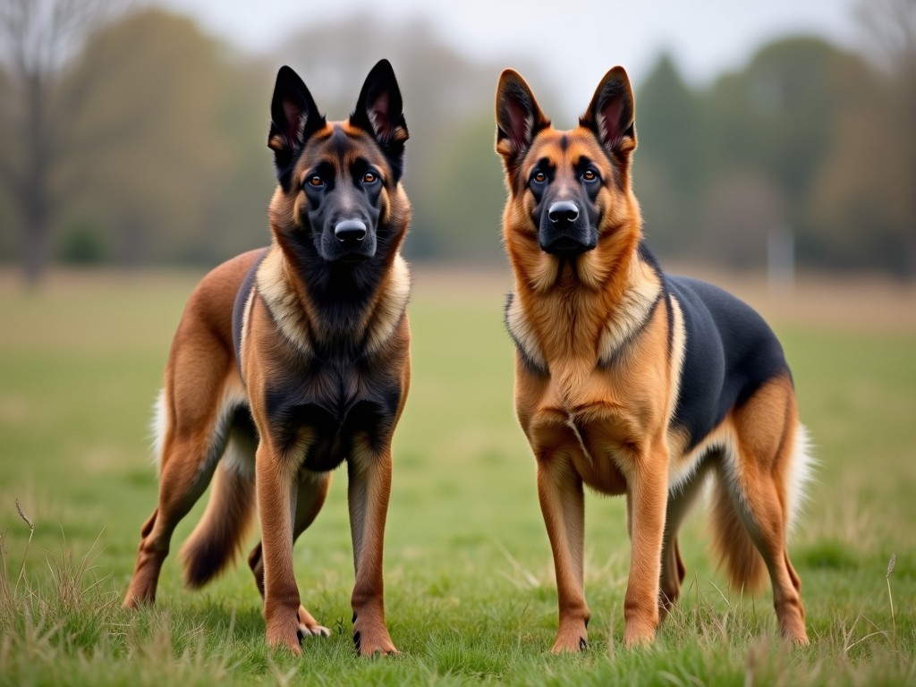 belgian malinois and german shepherd