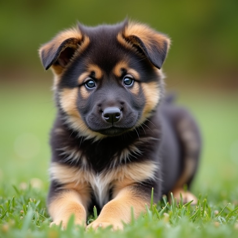 mini german shepherd puppy
